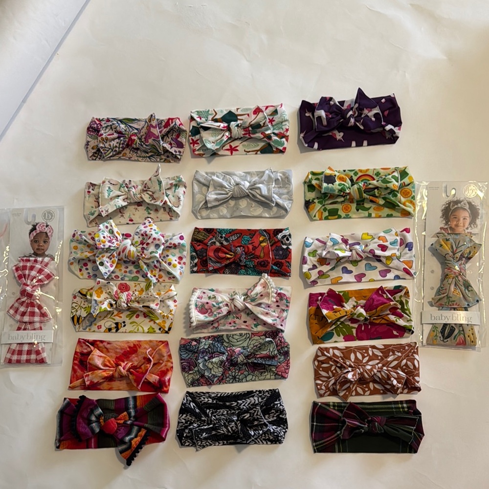 Bundle of 20 Baby Bling headband bows
